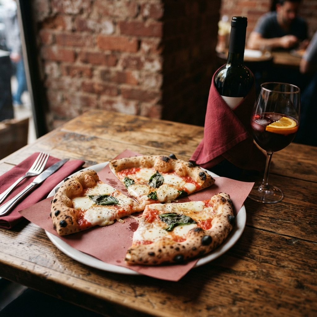 Pizza Familiar de 2 ingredientes + botella de vino